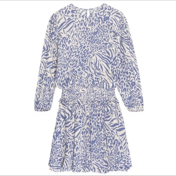 NEW Rails Inez Dress- in Blue Mixed Animal - Picture 4 of 10